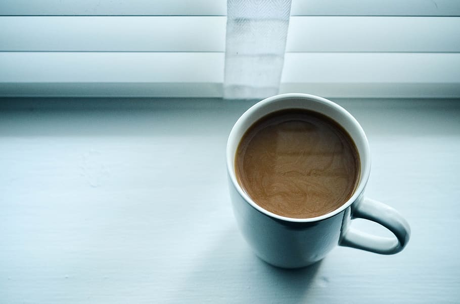 coffee, drink, mug, window, light, shadow, cup, food and drink HD wallpaper