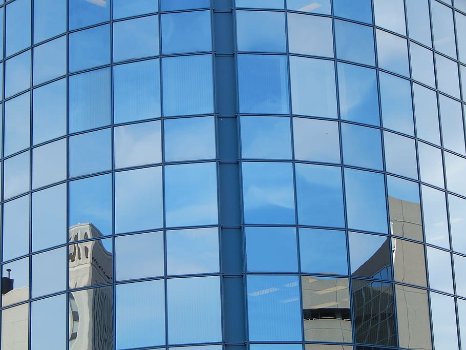 building, windows, glass, architecture, modern, reflection HD wallpaper