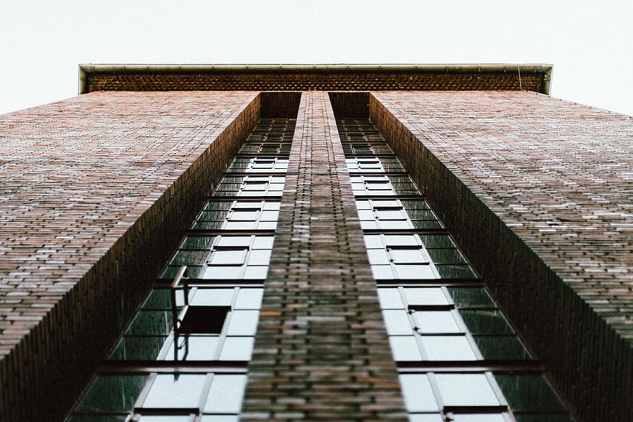 brown high-rise concrete building, architecture, structure HD wallpaper
