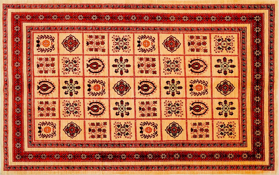 carpet, orient, hand-knotted, pattern, architecture, design HD wallpaper