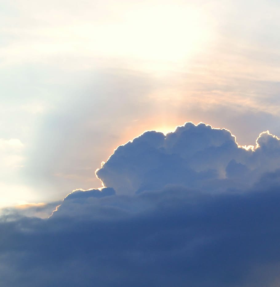 Sky, Cloudy, Light, Flying, Miracle, Sun, cloudy sky, nature HD wallpaper
