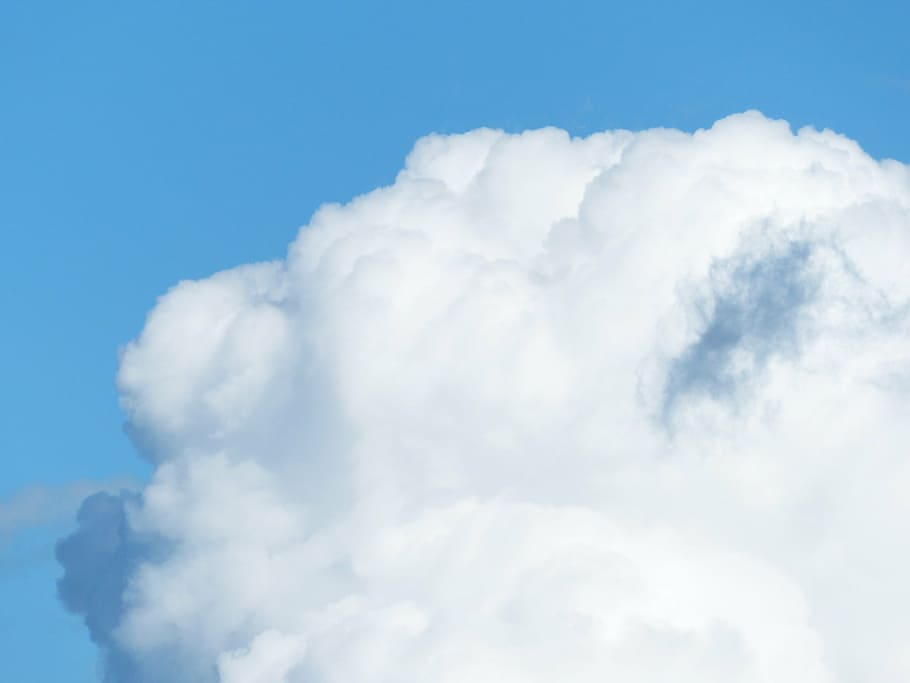 sky, clouds, cloud towers, fleecy, background, desktop background HD wallpaper