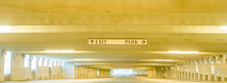 parking, garage, underneath, underground, interior, empty, lot HD wallpaper