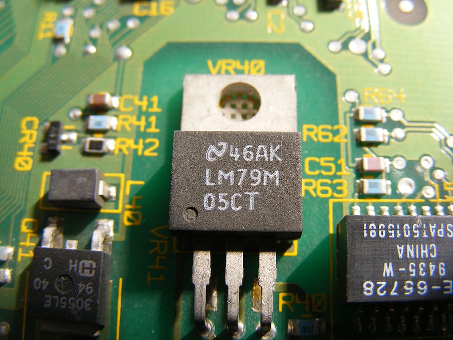 transistor, chip, electronics, bnc, etherlink, isa, network HD wallpaper