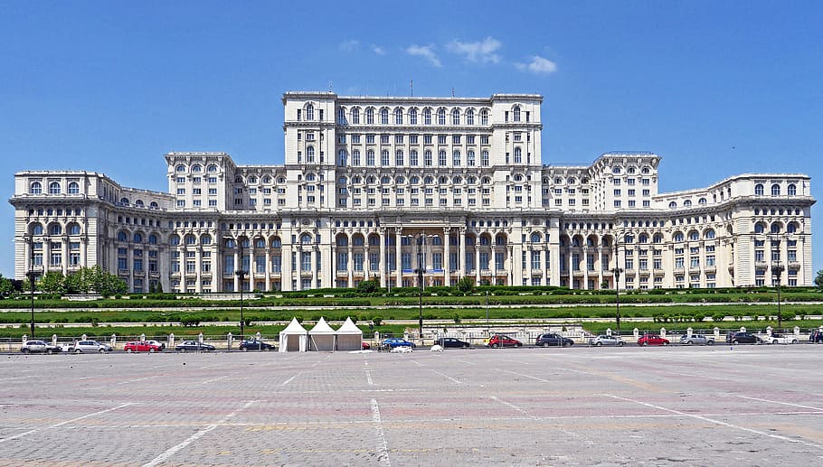 Bucharest, Parliament The Palace, bombastic, totalitarian, huge, HD wallpaper