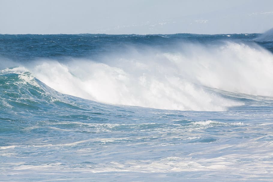 body of water, ocean, flood, sea, wave, spray, holiday, surf HD wallpaper