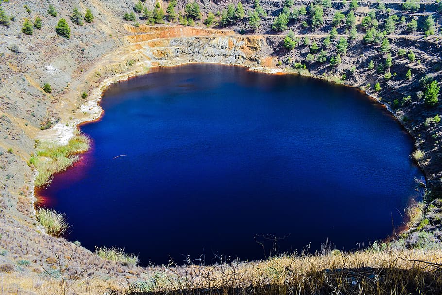 acid lake, mine, environment, industry, dangerous, toxic, ecology