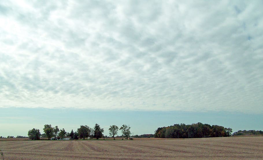 Indiana, Field, Clouds, Landscape, sky, midwest, usa, heartland HD wallpaper