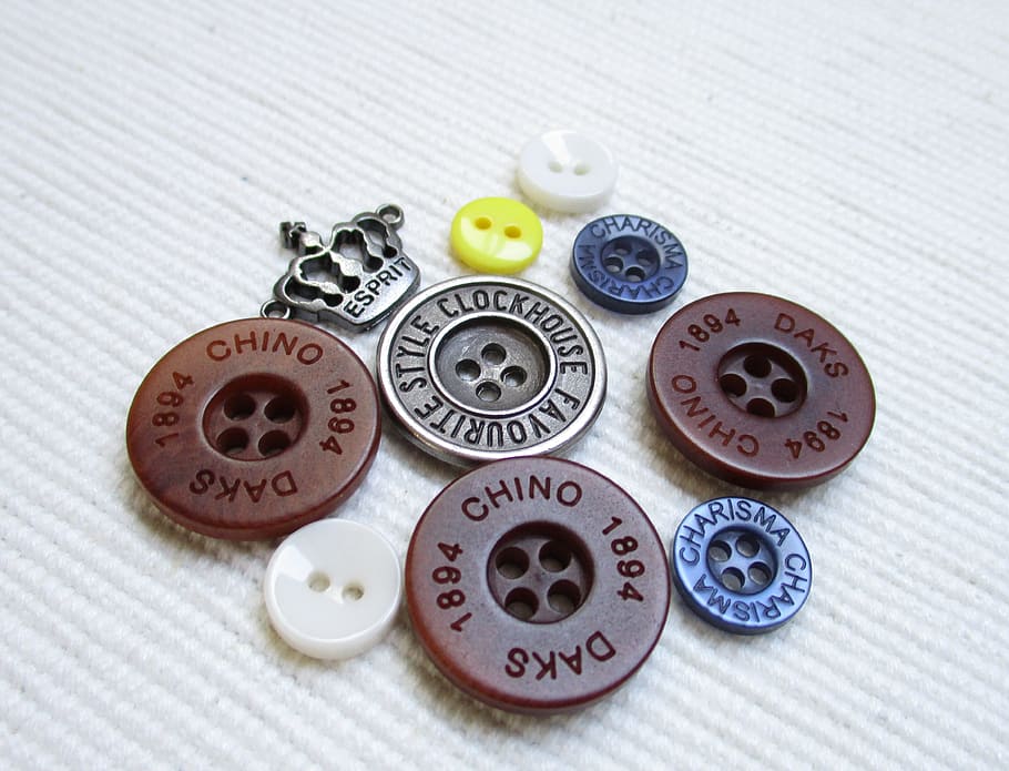buttons, hobby, needlework, colored buttons, sewing, still life HD wallpaper