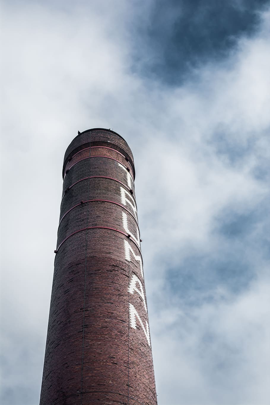 blue, sky, lighthouse, low angle view, cloud - sky, smoke stack HD wallpaper