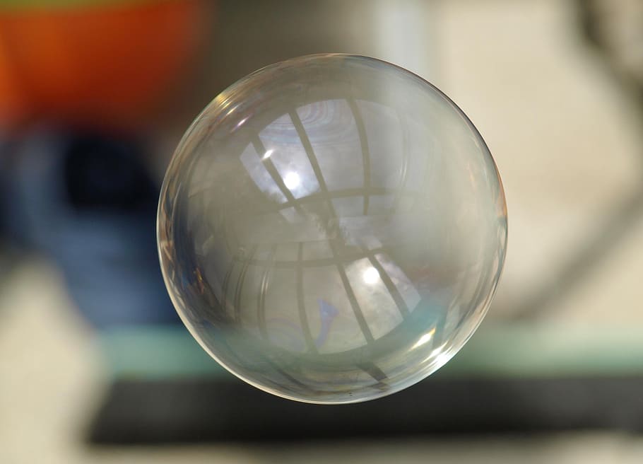 shallow focus photography of bubble, soap bubble, large, colorful HD wallpaper