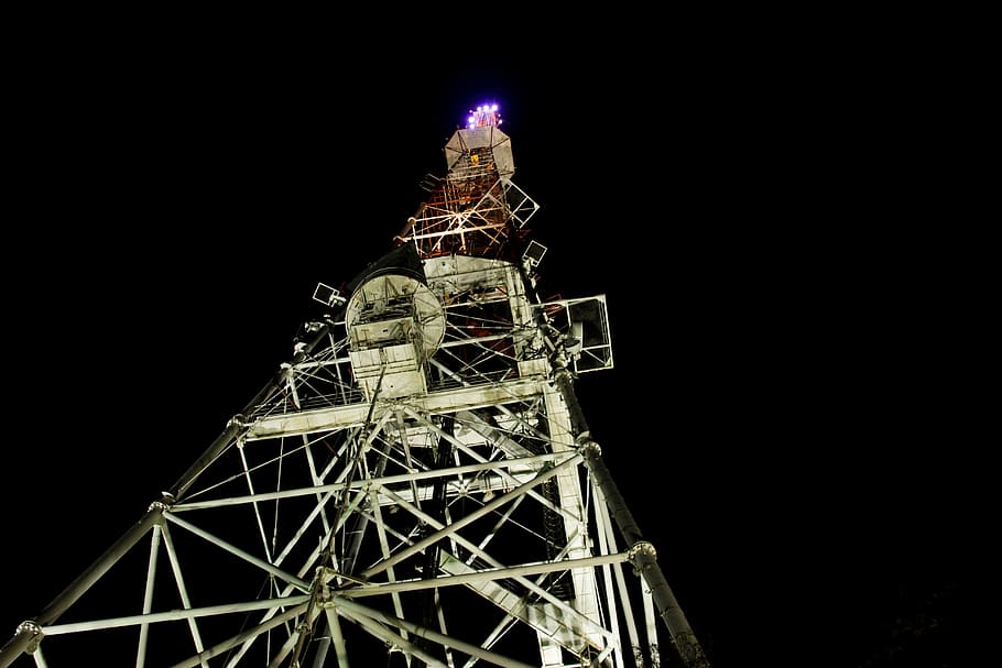 lviv, visoki castle, nich, night, tower, built structure, low angle view HD wallpaper