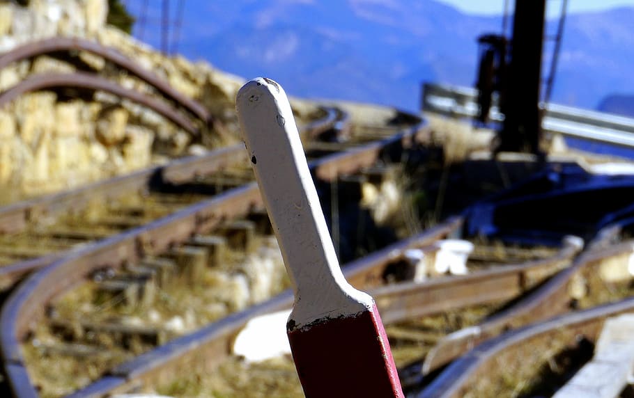Railway, Rails, Train, Via, Naughty, miner, old, railway equipment HD wallpaper