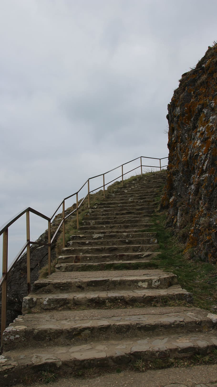 Staircase, Outside, Architecture, cliff, rural, steps, nature HD wallpaper