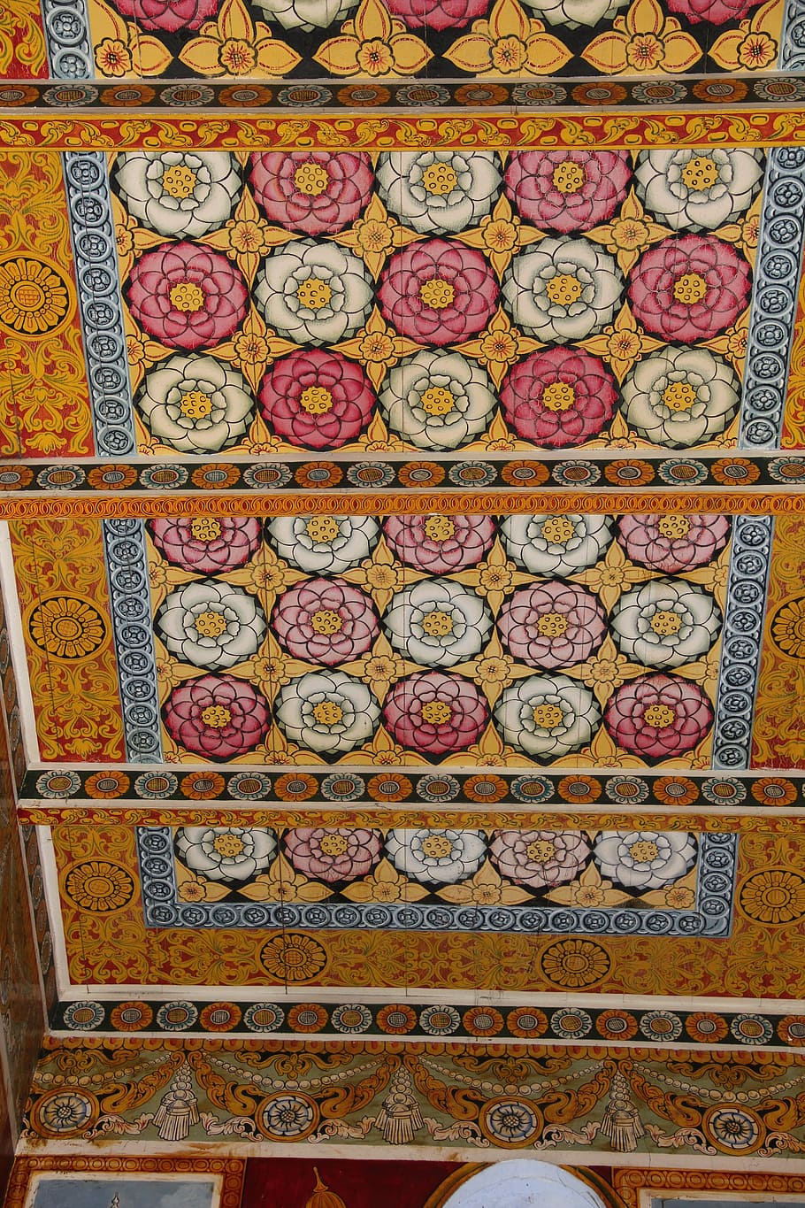 Mandala, Temple, Complex, Ceiling, temple complex, temple ceiling HD wallpaper