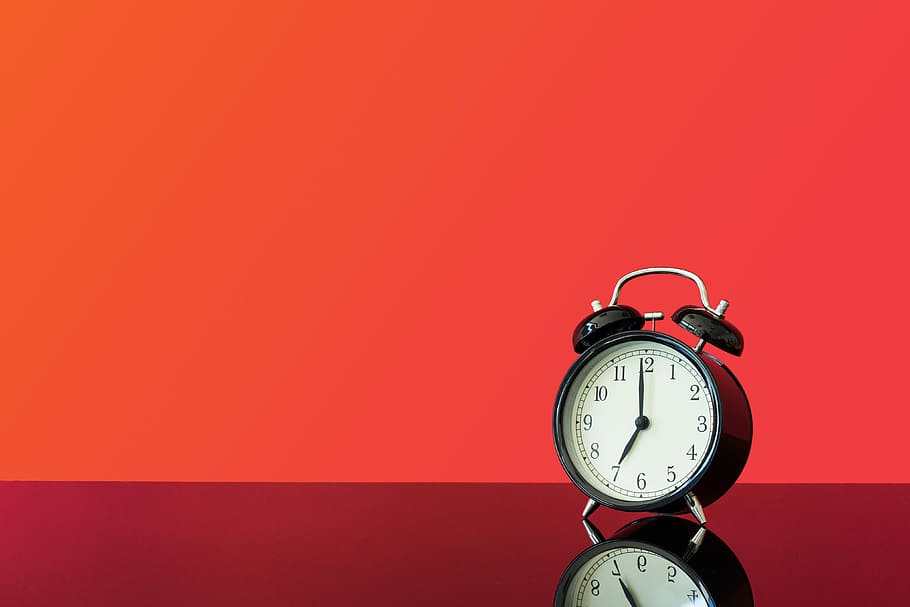 Vintage Alarm Clock, bed time, deadline, deprivation, get up, HD wallpaper