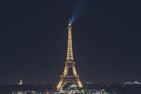 Eiffel Tower, Paris during nighttime, Eiffel Tower during daytime HD wallpaper