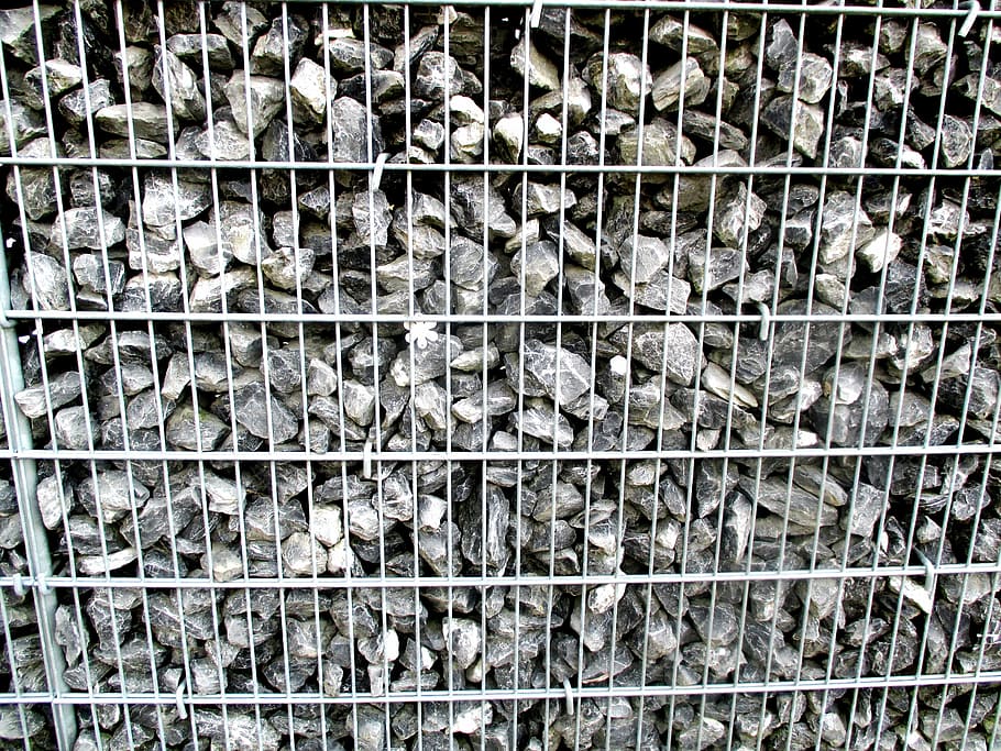 wall, stone wall, grid, metal, full frame, backgrounds, no people HD wallpaper