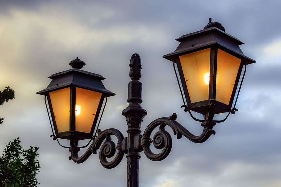 lamp, lantern, light, design, decoration, vintage, decorative HD wallpaper