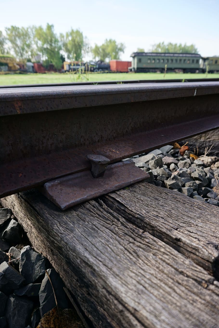 train, rail, nail, via, way, sleeper, rail transportation, track HD wallpaper