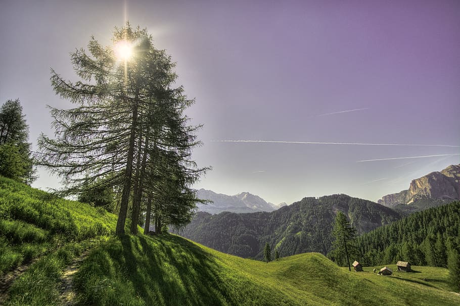 landscape, mountains, nature, sky, clouds, daylight, environment HD wallpaper