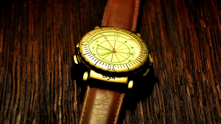 brown, macro, works, hour s, wood - material, accuracy, close-up HD wallpaper