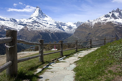 photography of mountain during daytime, matterhorn, alps, nature HD wallpaper