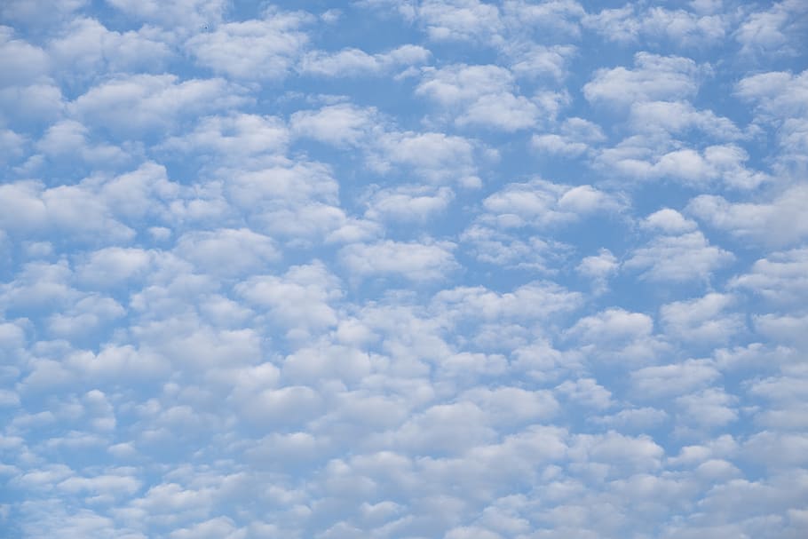 clouds, sky, cumulus, fleecy, fluffy, nature, cloud - sky, cloudscape HD wallpaper