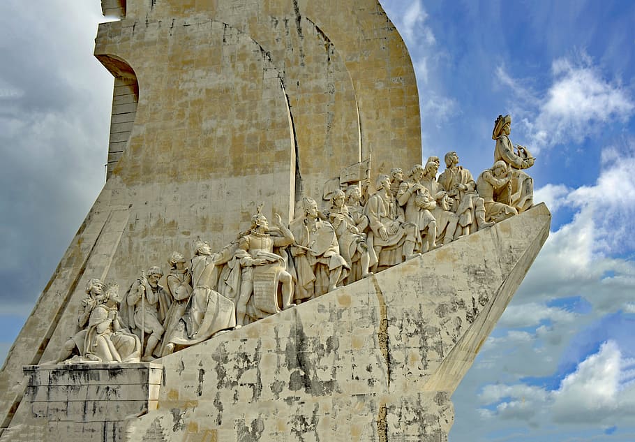 lisbon, portugal, padrão dos descobrimentos, monument, discoveries, HD wallpaper