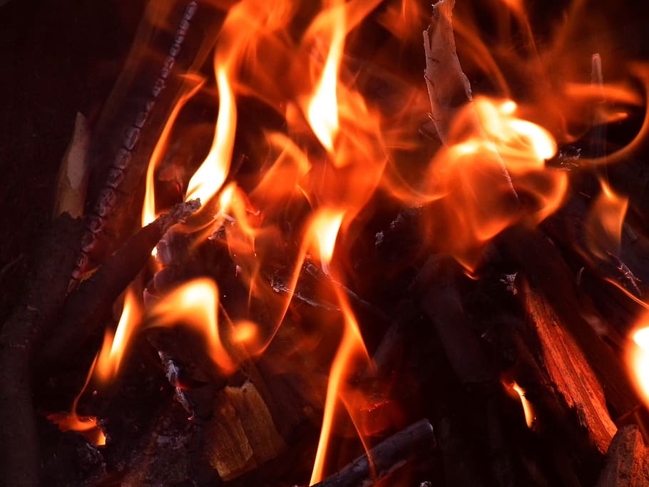 fire, koster, burns, coal, coals, fever, bbq, ash, black, orange HD wallpaper