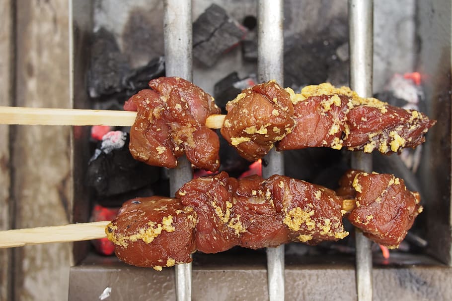 Satay, Food, Sate, Asian, Meat, Grilled, cuisine, delicious