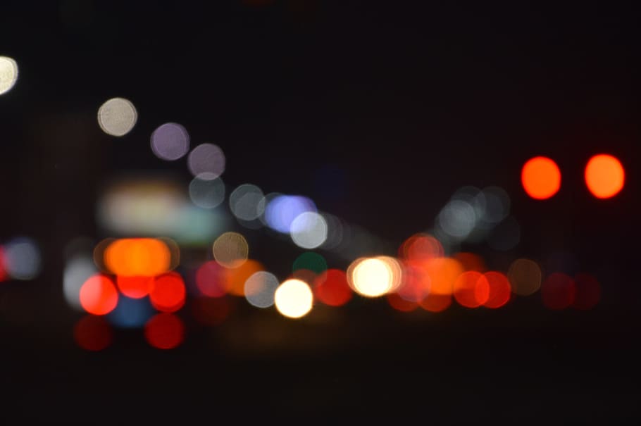 bokeh photography, halo, aperture, light, night view, the scenery HD wallpaper