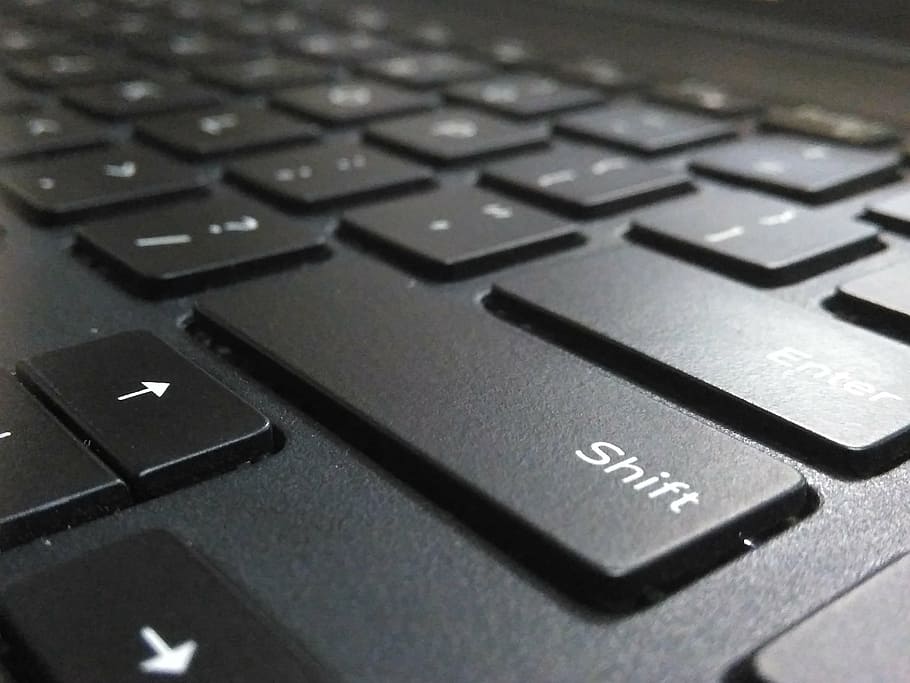 computer, keyboard, keys, laptop, shift, technology, typing HD wallpaper