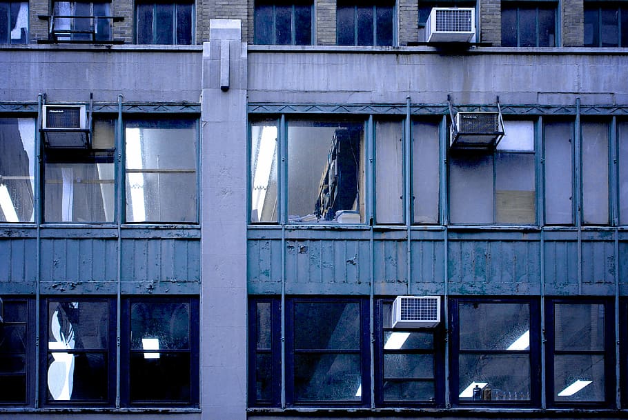 photo of concrete building, gray and black concrete building HD wallpaper