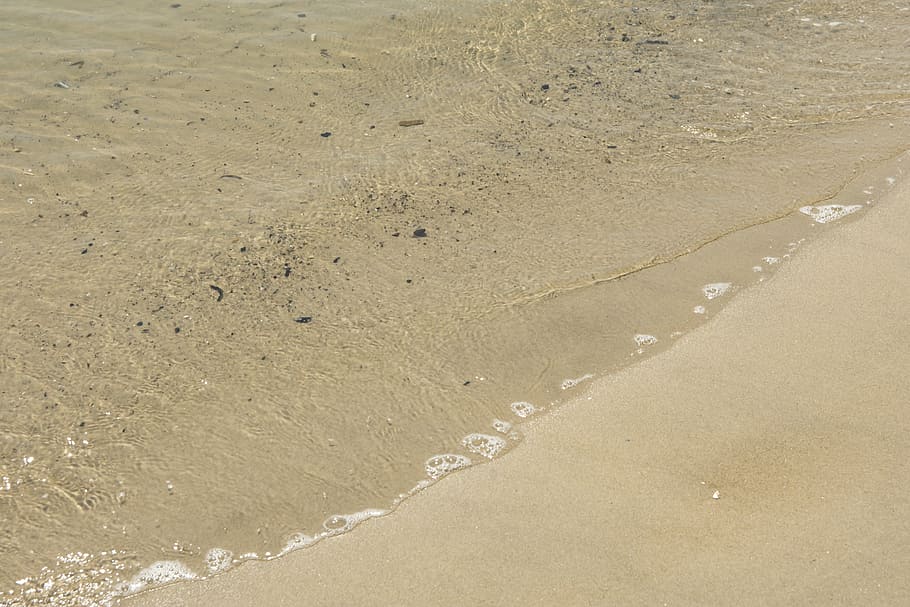 beach, ocean, waves, water, sand, shore, nature, vacation, sea HD wallpaper