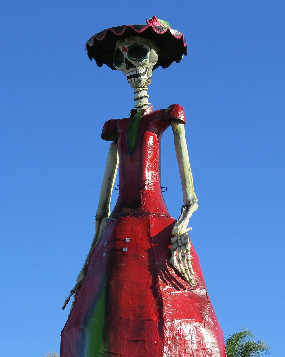 Skeleton, Skull, Catrina, day of the dead, death, popular festivals