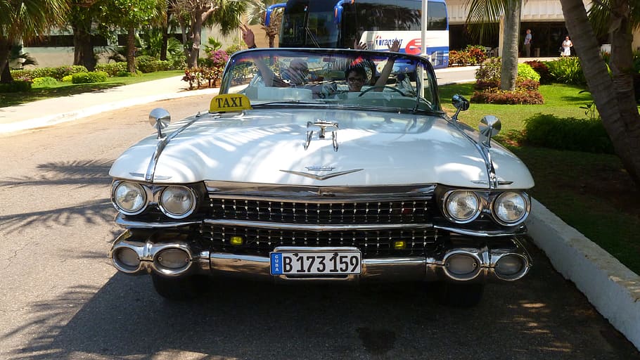 Auto, Cadillac Eldorado, Cuba, Oldtimer, american car, classic HD wallpaper