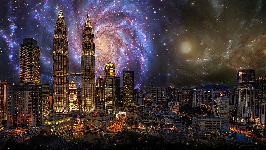Petronas Twin Tower, Singapore, city, kong kuala, building, twin towers, HD wallpaper
