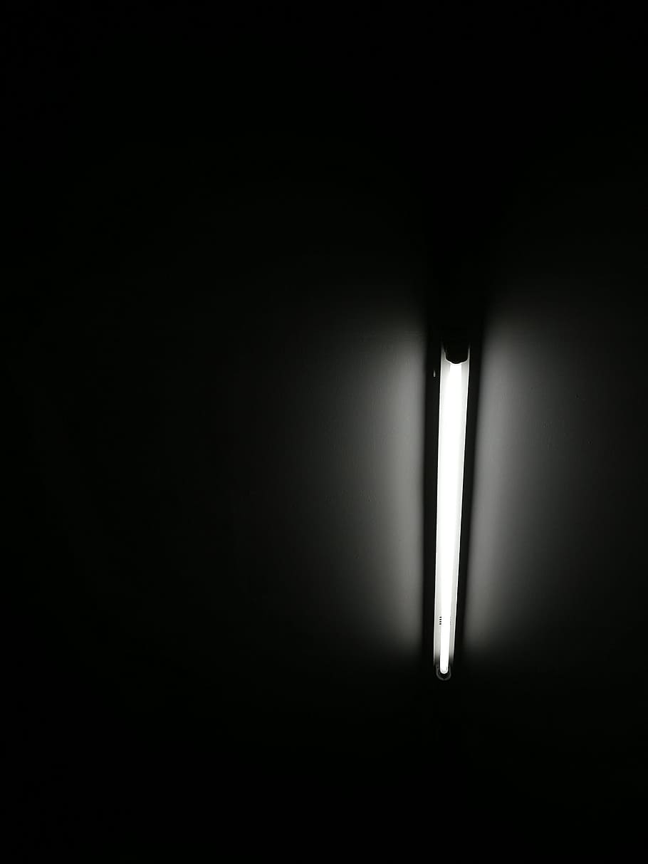 bulbs, fire, the darkness, fear, mystery, black, light, lighting, HD wallpaper