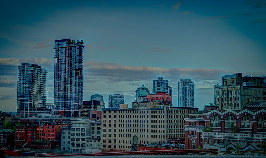 vancouver, canada, skyline, scenery, building, skyscraper, architecture HD wallpaper