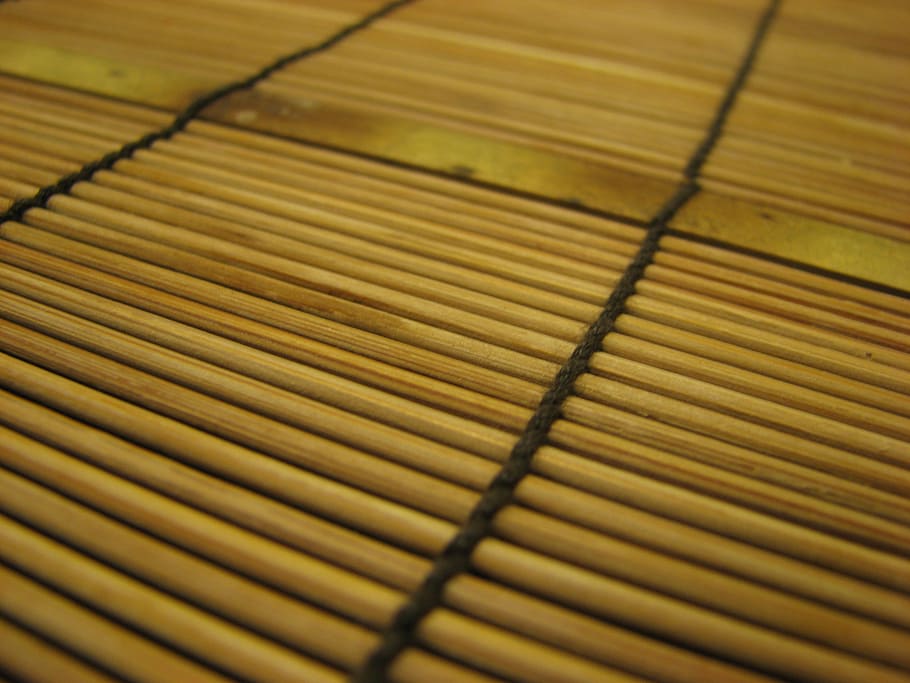 bamboo, mat, pattern, full frame, backgrounds, no people, close-up HD wallpaper