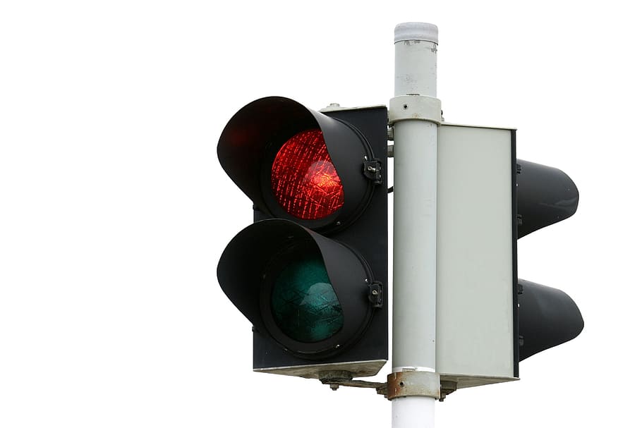 traffic light with red and green lights, traffic lights, red light HD wallpaper