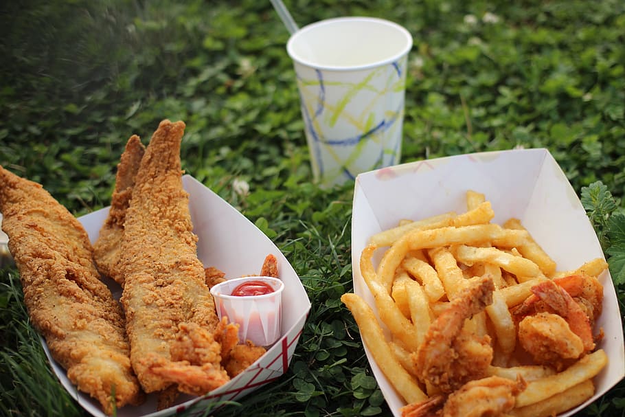 food, fish and chips, fish and fries, street food, delicious, HD wallpaper