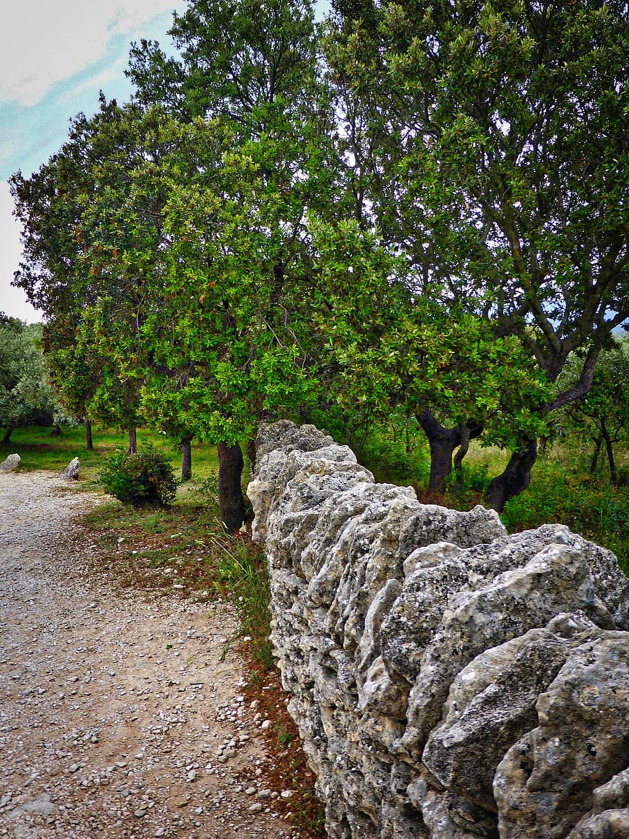 wall, stone, aged, weathered, stone wall, rough, structure HD wallpaper