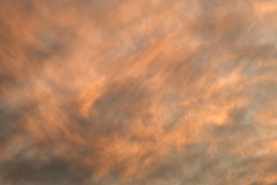 brown and black artwork, the background, clouds, orange, pink HD wallpaper