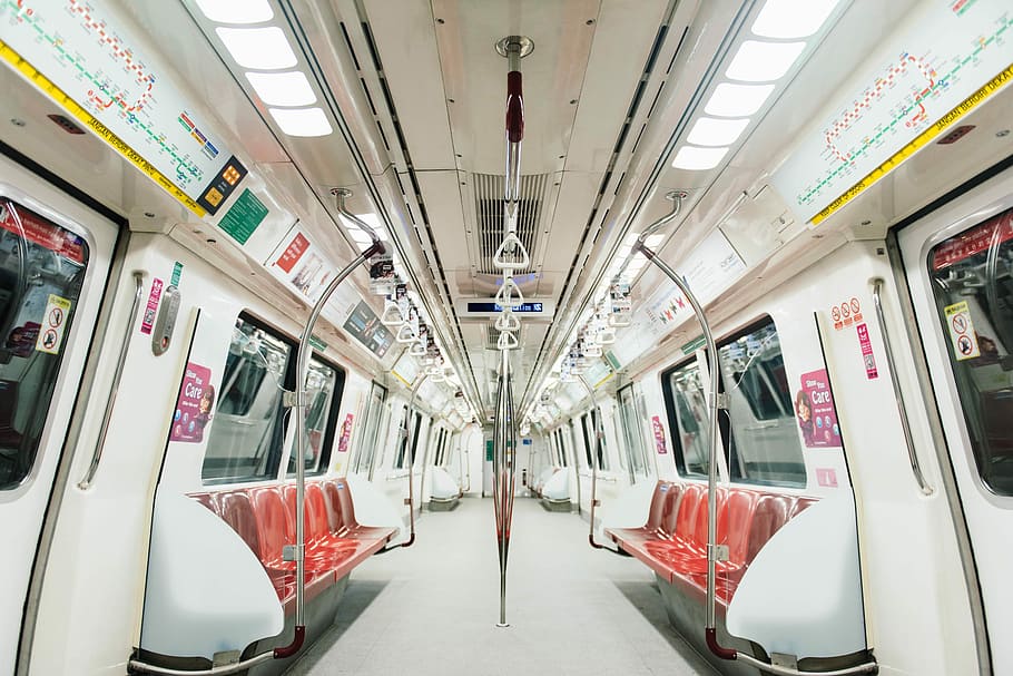 train pathway, Train insterior, carriage, underground, metro HD wallpaper