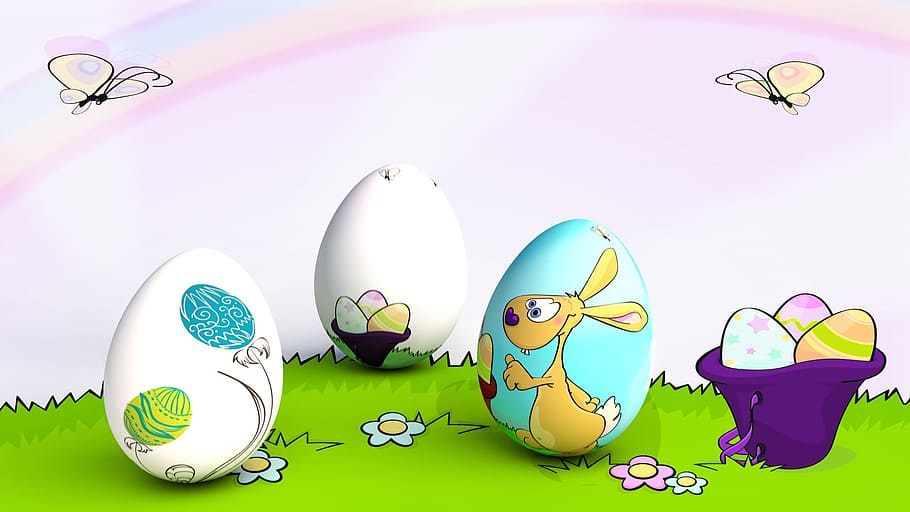 easter, egg, pleasure, background, easter bunny, colorful, osterkarte HD wallpaper