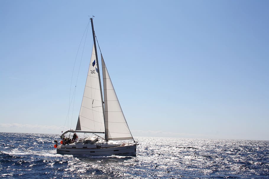 bavaria, most wind, sail, sailing boat, sailboat, nautical vessel, HD wallpaper