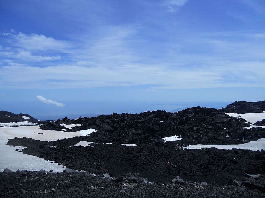 etna, volcano, mountain, landscape, sky, scenics - nature, beauty in nature HD wallpaper
