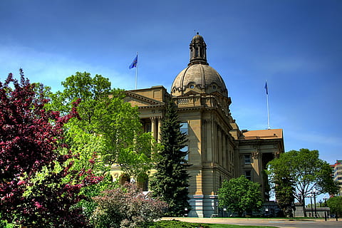 edmonton, canada, alberta, building, structure, government HD wallpaper